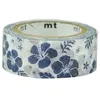 Image de Masking Tape - Motif fleurs hibiscus - 1,5 cm x 5m