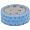 Image de Masking Tape - Asanoha tsuyukusa (bleu) - 15 mm x 7 m