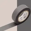 Image de Masking tape unicolore pastel - Gris mat - 1,5 cm x 7 m