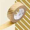 Image de Masking tape rayé doré - 1,5 cm x 7 m