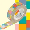 Image de Masking tape mosaïque couleurs vives - 1,5 cm x 7 m