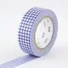 Image de Ruban adhésif - Masking tape - Quadrillé bleu - 7m x 15mm