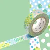 Image de Masking tape à pois - Bleu - 1,5 cm x 7 m