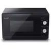 Image de Micro-ondes + Gril Sharp YC-MS01E-B 20L 800W 50Hz Acier Inoxydable Verre Noir