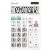 Image de Sharp, Calculatrice, Calculatrice de bureau EL-334W blanche (Fonctionnement sur piles)