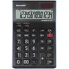 Image de Sharp, Calculatrice, Calculatrice EL-145T Calculatrice financière de bureau noire (Panneau solaire)