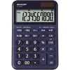 Image de Sharp, Calculatrice, Calculatrice de bureau 10 chiffres bleue (Fonctionnement sur piles, Panneau solaire)