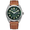 Image de Montre Hommes CITIZEN Eco-Drive Analogique Bracelet Cuir Marron BM8560-11X