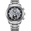 Image de Citizen, Montre, BY1010-81H, Argent, (Horloge à phases de la lune, Horloge radio-pilotée, 43 mm)