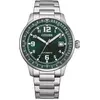 Image de Citizen, Montre, NJ0190-51X, Vert, Argent, (Horloge analogique, 40 mm)