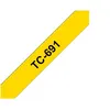 Image de Brother - Noir, jaune - Rouleau (0,9 cm x 8 m) 1 cassette(s) ruban laminé - pour P-Touch PT-2000, PT-3000, PT-500, PT-5000, PT-8E