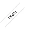 Image de Brother - Noir, blanc - Rouleau (1,2 cm x 15,2 m) 1 cassette(s) ruban laminé - pour P-Touch PT-7000, PT-8000, PT-PC