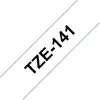 Image de Brother, Ruban d'étiquetage, Tze-141 (1.80 cm, Noir, Transparent)