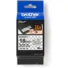 Image de Brother, Ruban d'étiquetage, TZe-SE4 (1.80 cm, Blanc, Noir)