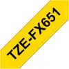 Image de Brother, Ruban d'étiquetage, Tze-Fx651 (2.40 cm, Jaune)