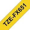 Image de Ruban Brother_tzefx 651 24mm Laminé Flexible Noir/jaune