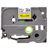 Image de Brother TZe-S651 - Adhésif extra fort - noir sur jaune - Rouleau (2,4 cm x 8 m) 1 cassette(s) ruban laminé - pour Brother PT-D600; P-Touch PT-2430, 3600, 7600, 9800, D800, E500, E550, H500, P750, P900