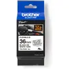 Image de Brother, Ruban d'étiquetage, Flexitape laminé noir/blanc TZe-FX261 à PT-550 (3.60 cm, Blanc, Noir)