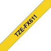 Image de Ruban Brother_tzefx 611 6mm Laminé Flexible Noir/jaune