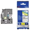 Image de Ruban Brother_tzefx 221 9mm Laminé Flexible Noir/blanc