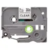Image de Brother TZe-S121 - Adhésif extra fort - noir sur transparent - Rouleau (0,9 cm x 8 m) 1 cassette(s) ruban laminé - pour Brother PT-D210, D600, H110; P-Touch PT-1005, D200, D450, D800, E550, H110, P750, P900