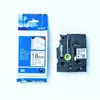 Image de Brother TZe-FA4 - Tissu - bleu sur blanc - Rouleau (1,8 cm x 3 m) 1 cassette(s) ruban - pour P-Touch PT-1830, 1950, 2430, 2470, 2700, 3600, 7500, 7600, 9800, D450, E550, H101, H500