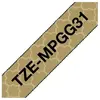 Image de Brother, Ruban d'étiquetage, Tze-Mpgg31 (1.20 cm, Or)