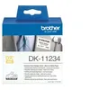 Image de Brother DK11234 - Papier - auto-adhésif - noir sur blanc - 60 x 86 mm 260 étiquette(s) (1 rouleau(x) x 260 Étiquettes en forme découpée - pour Brother QL-600B, QL-600G, QL-600R