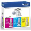 Image de Brother, Cartouche d'impression, Tusz Zestaw CMY BT5000 Orygina  (BT5000CLVAL) (C, M, Y)