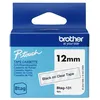 Image de Ruban d'étiquette Brother BTAG-131 Noir sur transparent pour P-touch PT-N10 PT-N20 et PT-N25BT