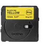 Image de Brother BTAG-631 - Noir sur jaune - Rouleau (1,2 cm x 4 m) 1 cassette(s) boîte de suspension - bande d'étiquettes