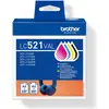 Image de Brother, Cartouche d'impression, LC521VAL (C, CF, M, Y)