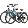 Image de Fat Bike M60 Puissant : Pneus Tout-Terrain, 105km d'Autonomie & Batterie Amovible - U4 Noir / 2 vélos