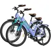 Image de Fat Bike M60 Puissant : Pneus Tout-Terrain, 105km d'Autonomie & Batterie Amovible - U4 Blanc / 2 vélos