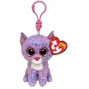 Image de Ty peluche clip Beanie Boos Cassidy le chat - Rose