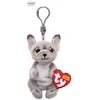 Image de Ty porte-clés peluche chien Wilfred - Gris