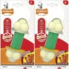 Image de Jouet pour chien Nylabone Extreme Chew - Double Action Chew - Bacon XL Blanc XL 981420EU