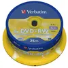Image de Verbatim DVD réinscriptible - 25 pièces - 4,7 Go - argent