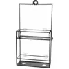 Image de Etagère murale de douche en acier noir Cubiko Caddy - Umbra