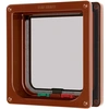 Image de Chatière 4 voies avec tunnel Kerbl Cat Mate Marron 192x200 mm 80892