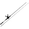 Image de Combo Casting Abu Garcia Max X Black Ops : Capacité Tresse - 0,29mm/135m, Encombrement - 104cm, Long. - 1m98, Nombre de brins - 2, Puissance Canne - 10 - 40g, Ratio - 6.4:1