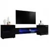 Image de DUSINE MEUBLE TV PABLO 230 cm LED noir