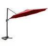Image de Parasol terracotta droit rond 3,5 x 3,5 m rotatif à 360 CASTILLO