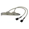 Image de StarTech.com Adaptateur de plaque femelle 2 ports USB A