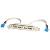 Image de StarTech.com Câble adaptateur USB 2.0 IDC 10 broches vers plaque à 4 ports USB A