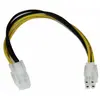 Image de StarTech.com Câble d'extension d'alimentation processeur P4 4 broches ATX12V 20 cm - mâle/femelle