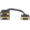 Image de StarTech.com Câble Répartiteur en Y DVI-D vers 2x DVI-D 30 cm - Câble Splitter DVI-D - M/F