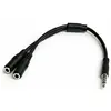 Image de StarTech.com STARTECH Mini-Jack 3,5mm 1x (M) 2x (F)