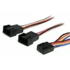 Image de StarTech.com Câble répartiteur en Y pour ventilateurs 4 broches de 31 cm - F/M