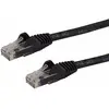 Image de StarTech.com Câble réseau Cat6 Gigabit UTP sans crochet de 50cm - Cordon Ethernet RJ45 anti-accroc - M/M - Noir